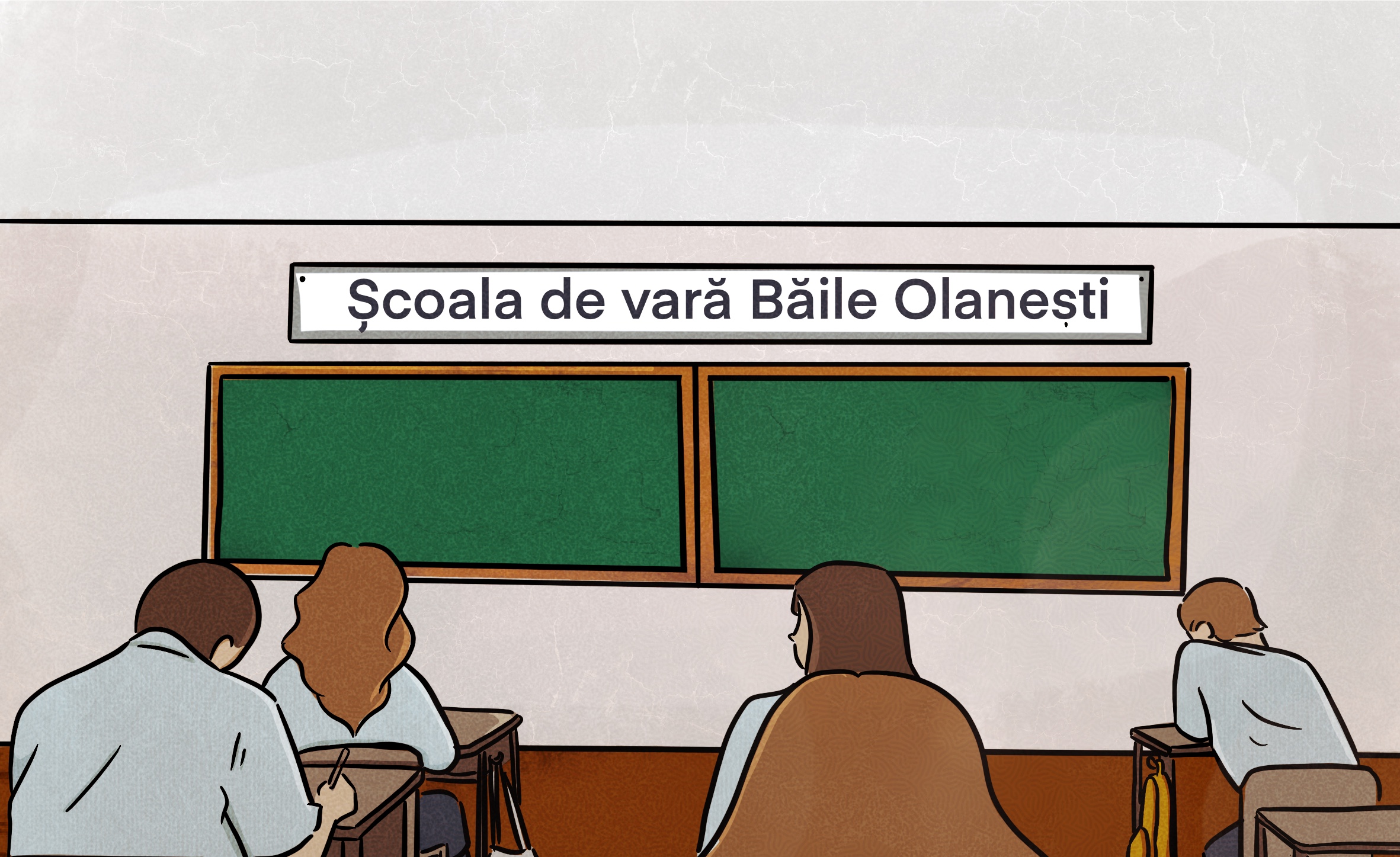 copii in banci la scoala de vara de la olanesti