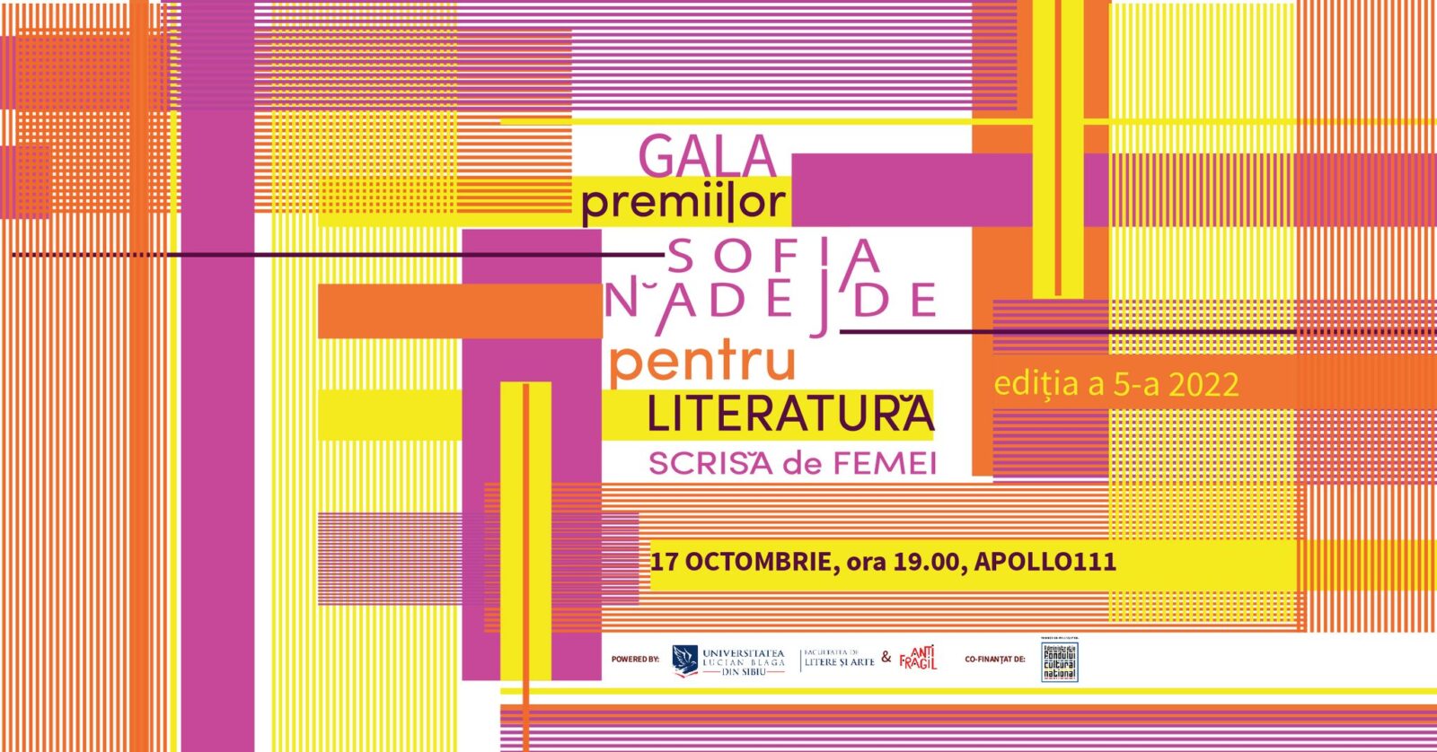 Afiș gala premiilor sofia nădejde
