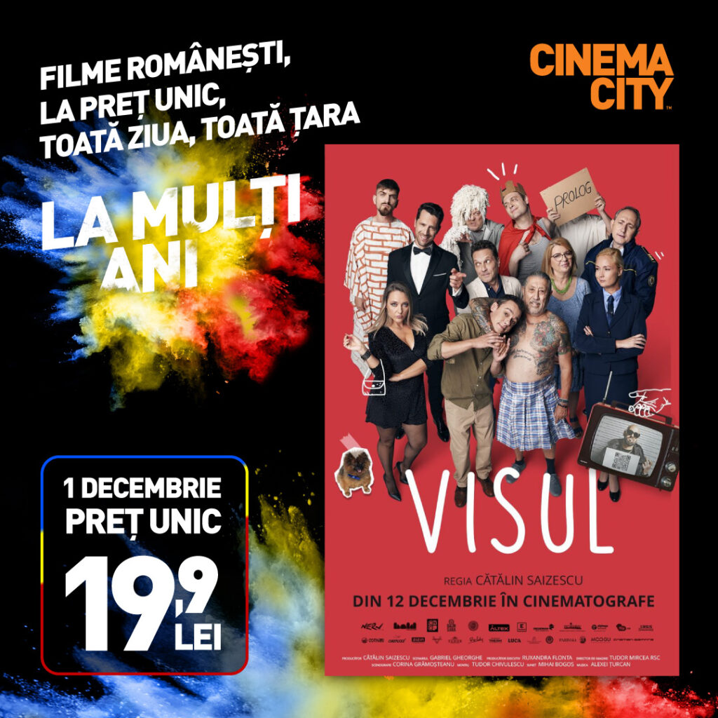Afis oficial al filmului Visul de la Cinema City