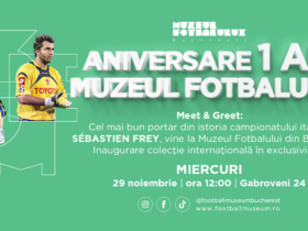 Afis oficial pentru evenimentul de la Muzeul Fotbalului
