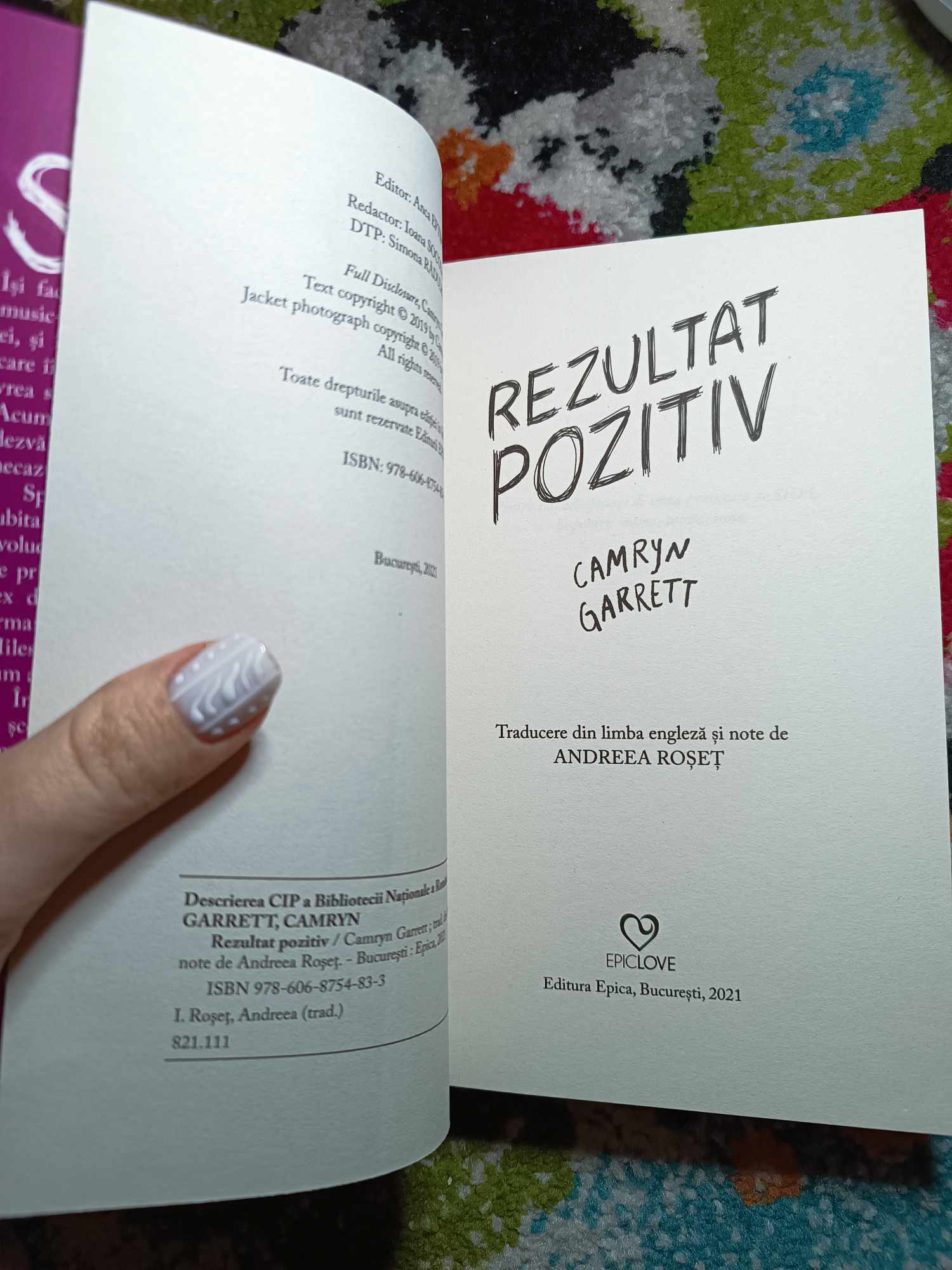 Prima pagină a cărții „Rezultat pozitiv”