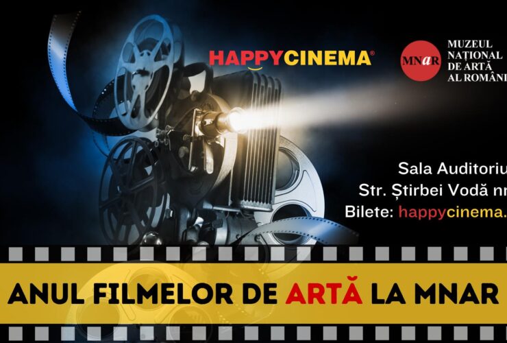 Poster campanie pentru filme de artă, de la Happy Cinema